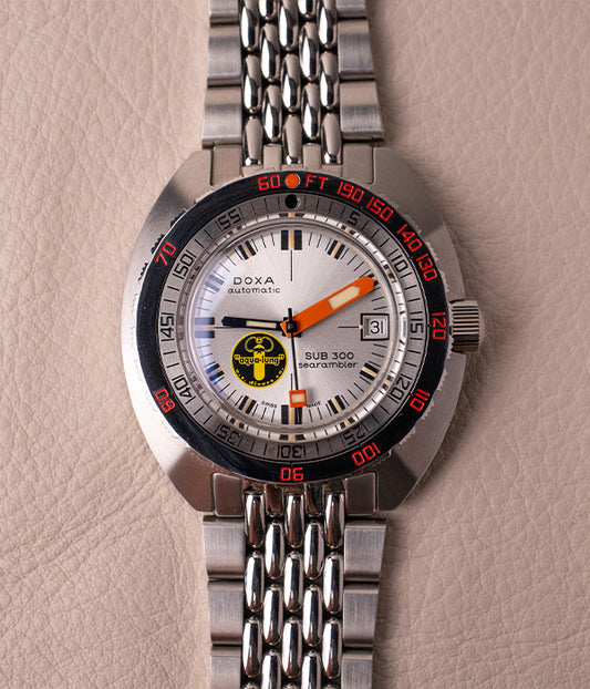 Doxa Sub 300 Searambler Aqua Lung Edition "Silver Lung"
