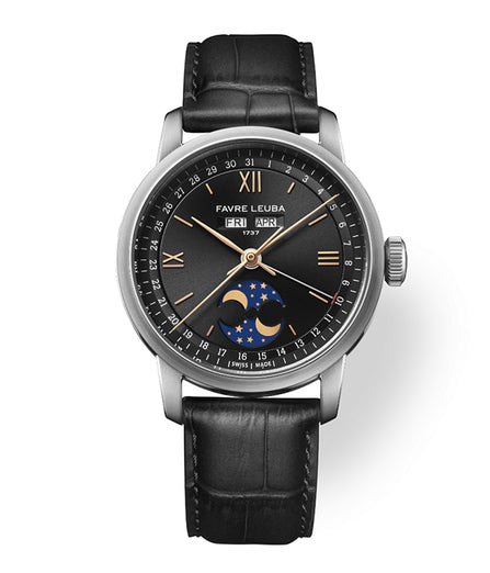 (Pre-Order) Favre Leuba 1737 Triple Calendar Black 00.20501.108.01.101