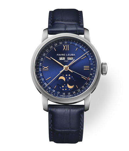 (Pre-Order) Favre Leuba 1737 Triple Calendar Blue 00.20501.108.02.102