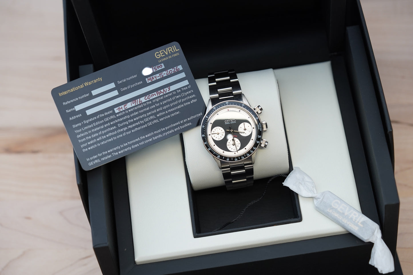 Gevril Tribeca ‘Paul Newman’ Chronograph Panda Limited Edition