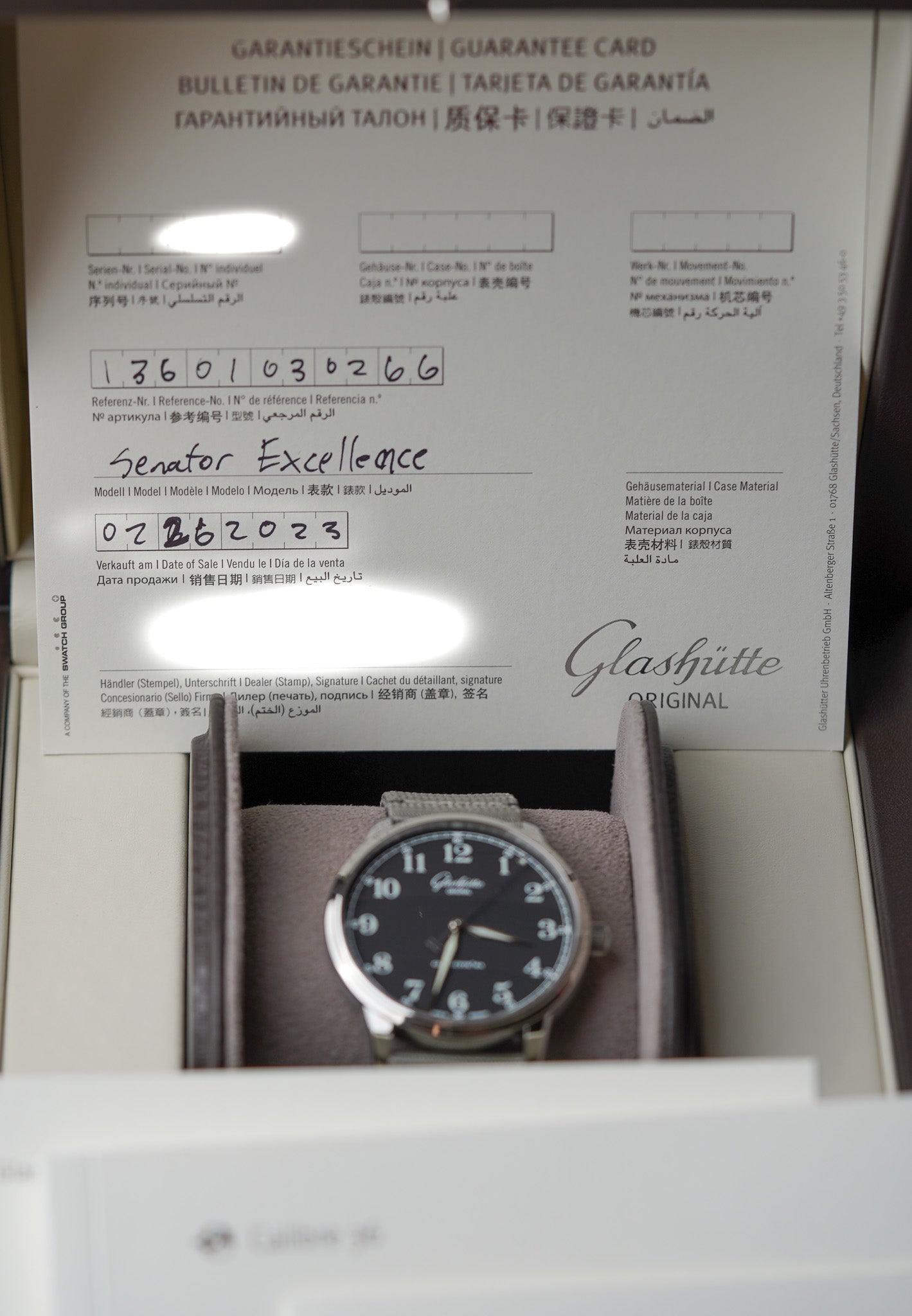 Glashutte Original Senator Excellence 1-36-01-03-02-66 Black