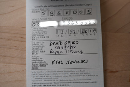 Grand Seiko Elegance SBGK005