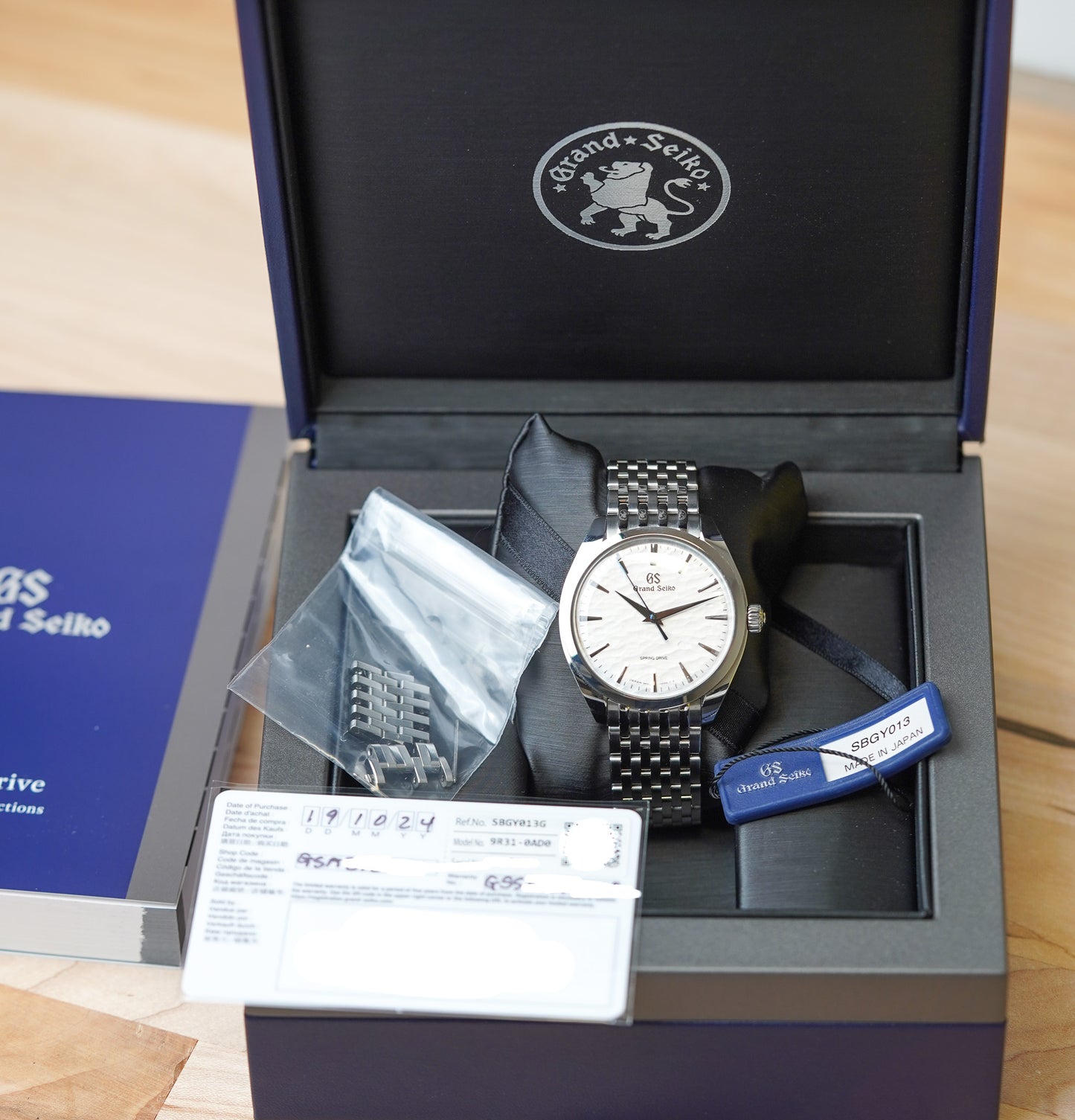 Grand Seiko Elegance SBGY013 'White Omiwatari'