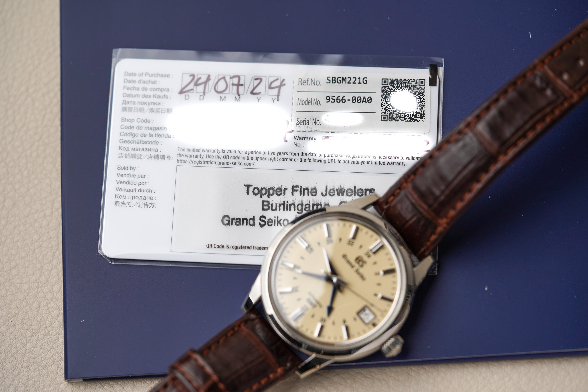 Grand Seiko GMT SBGM221 – Belmont Watches