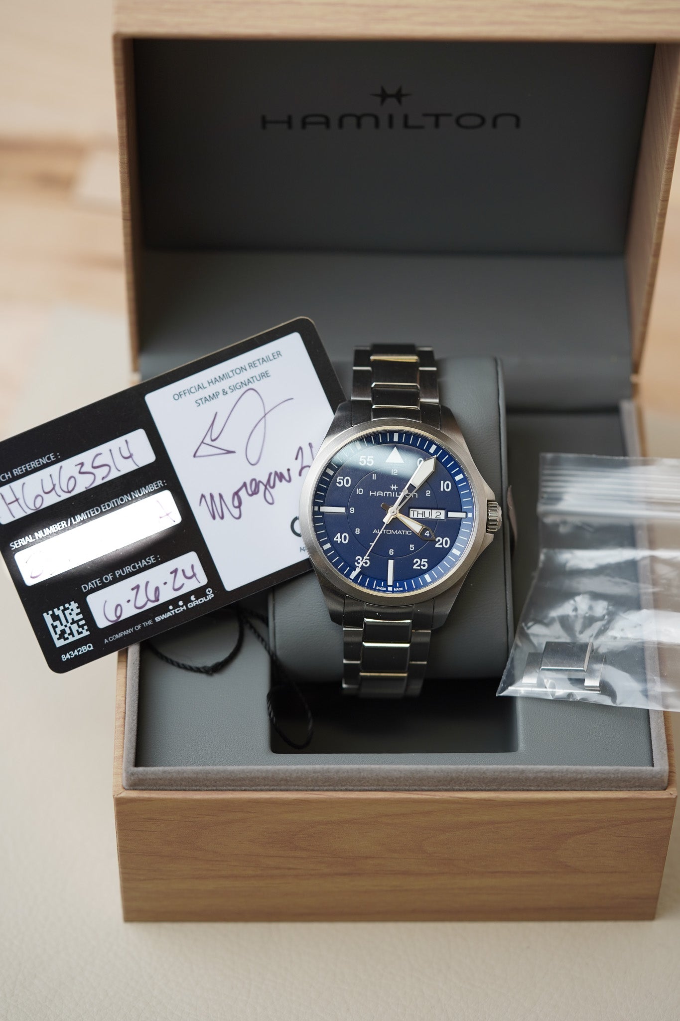 Hamilton Khaki Aviation Pilot Day Date Auto H64635140