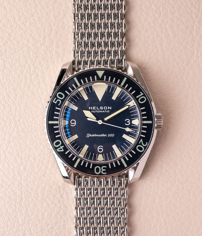 Helson Sharkmaster 300 Triangle Blue Dial No Date