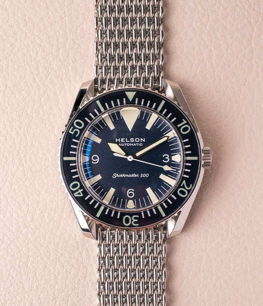 Helson Sharkmaster 300 Triangle Blue Dial No Date