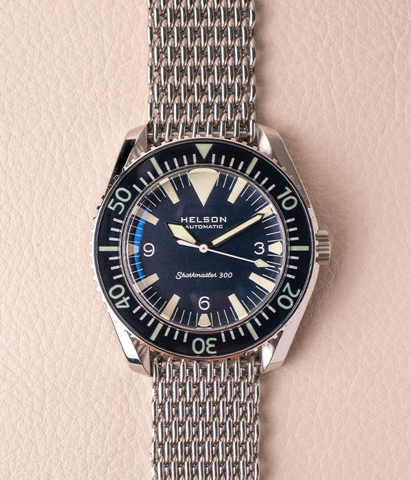 Helson Sharkmaster 300 Triangle Blue Dial No Date
