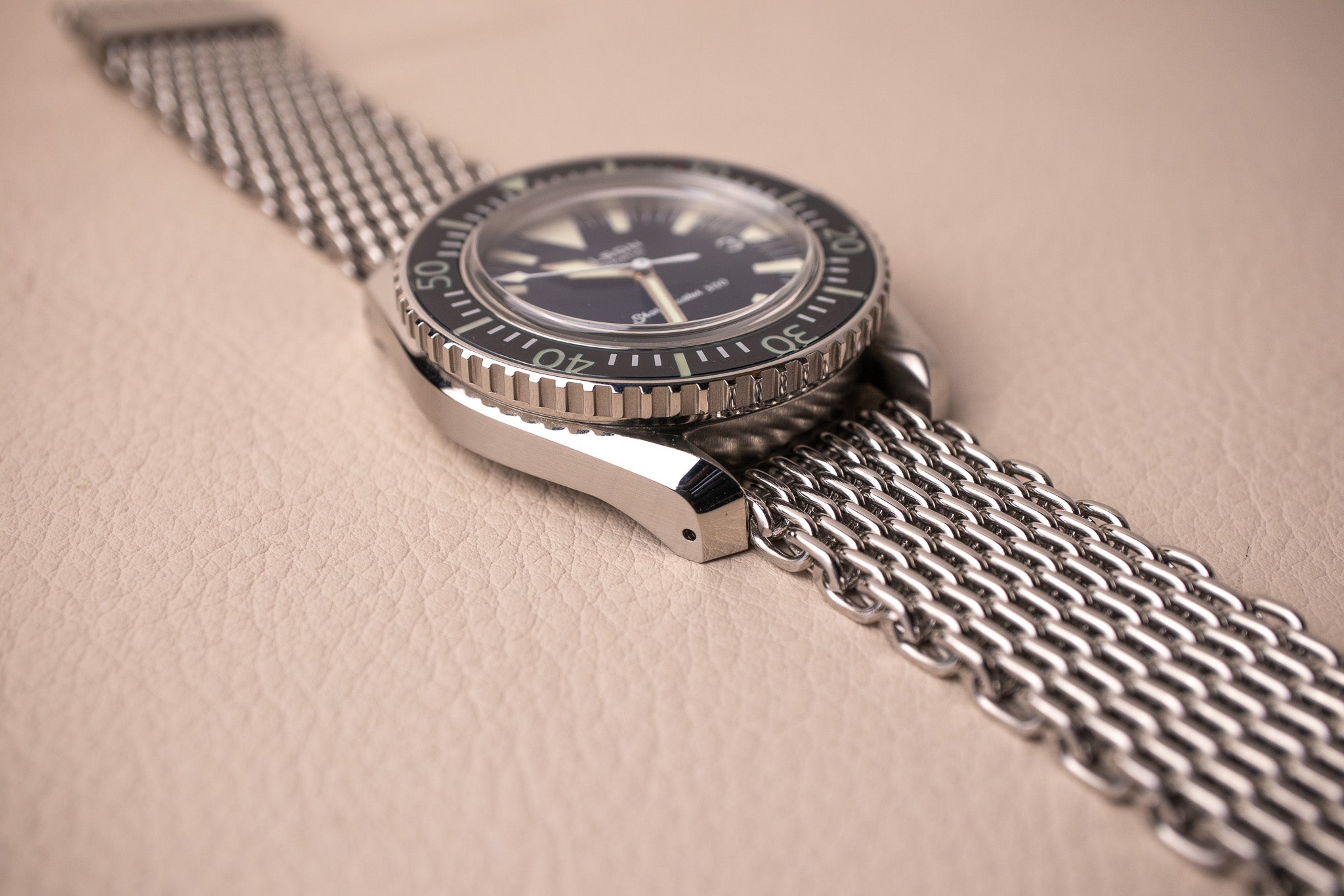 Helson Sharkmaster 300 Triangle Blue Dial No Date