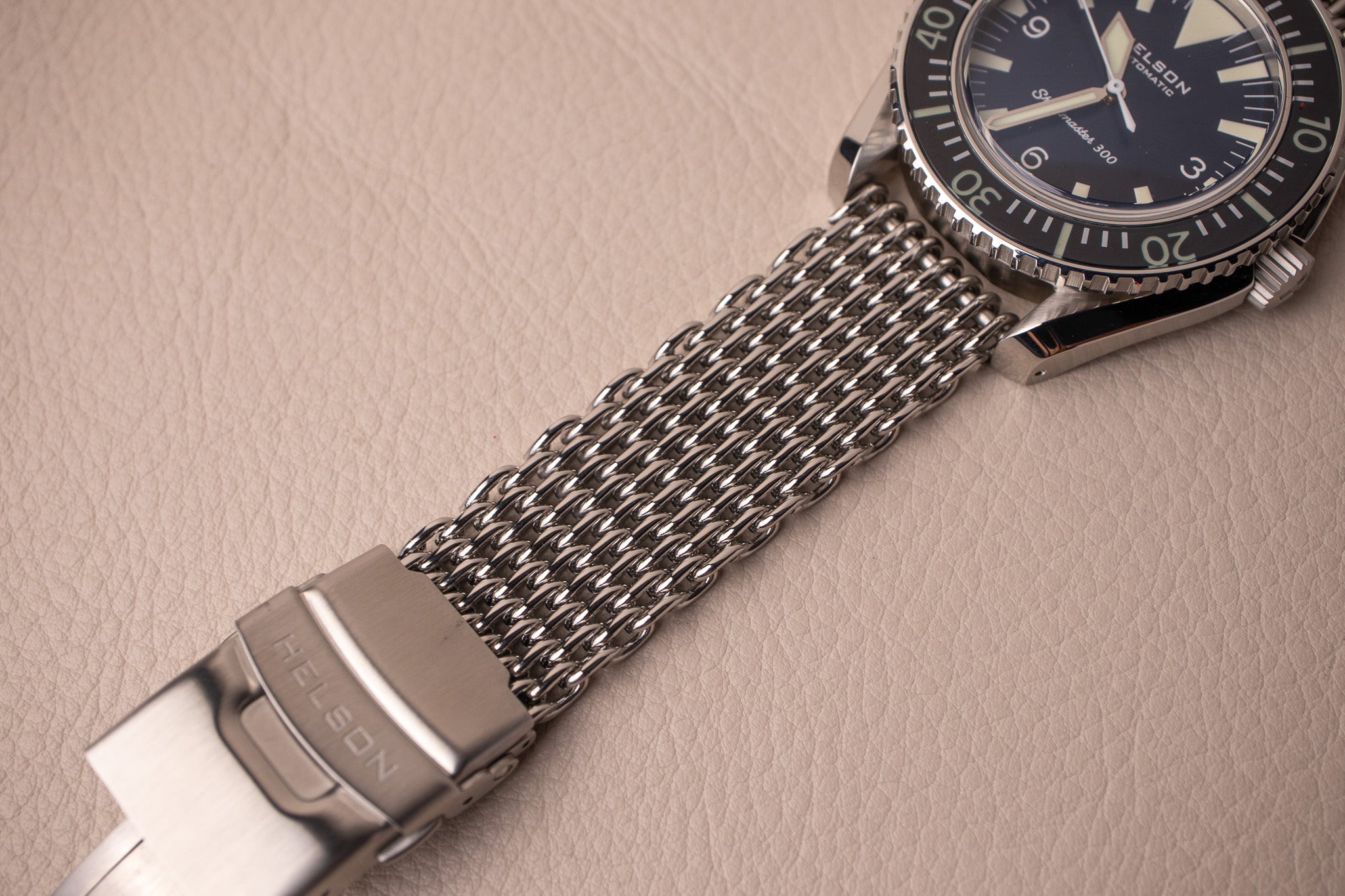 Helson Sharkmaster 300 Triangle Blue Dial No Date
