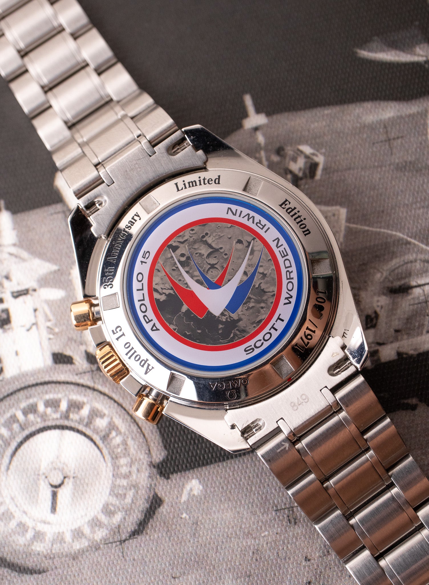 Omega Speedmaster Apollo XV 3366.51 '35th Anniversary' – Belmont