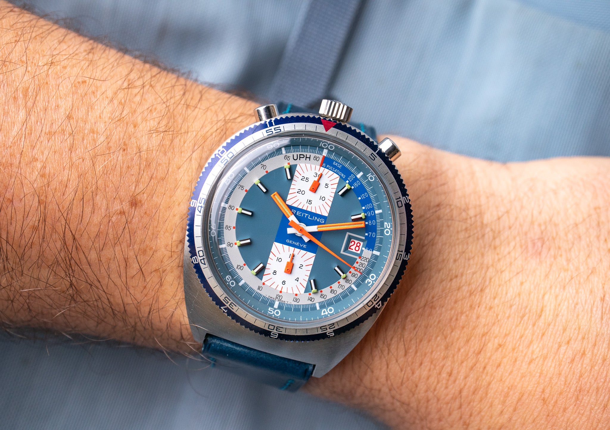 1970's Breitling Bullhead Pupitre 7101 – Belmont Watches