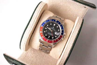 Green Camo Single Watch Travel Case