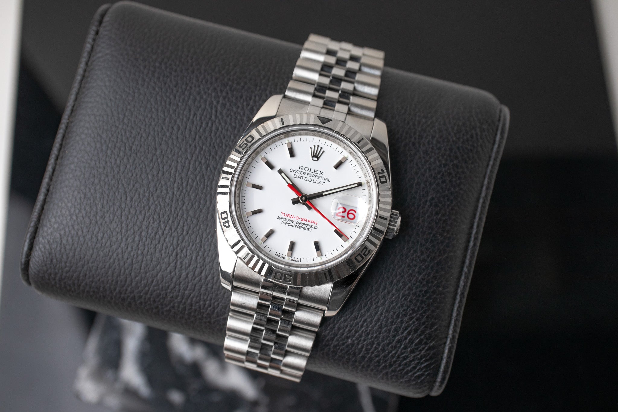 Rolex Datejust Turn-O-Graph 116264 White – Belmont Watches