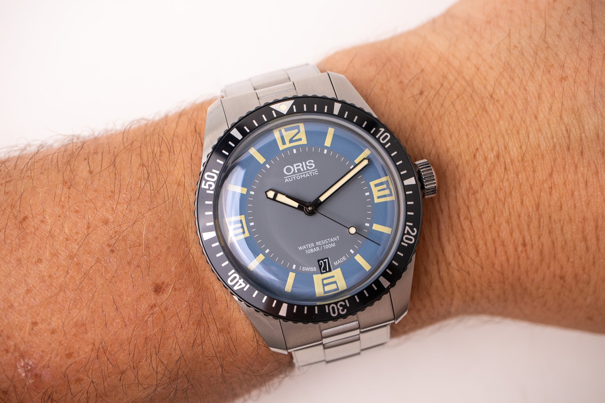 Oris Divers Sixty-Five Blue-Grey – Belmont Watches