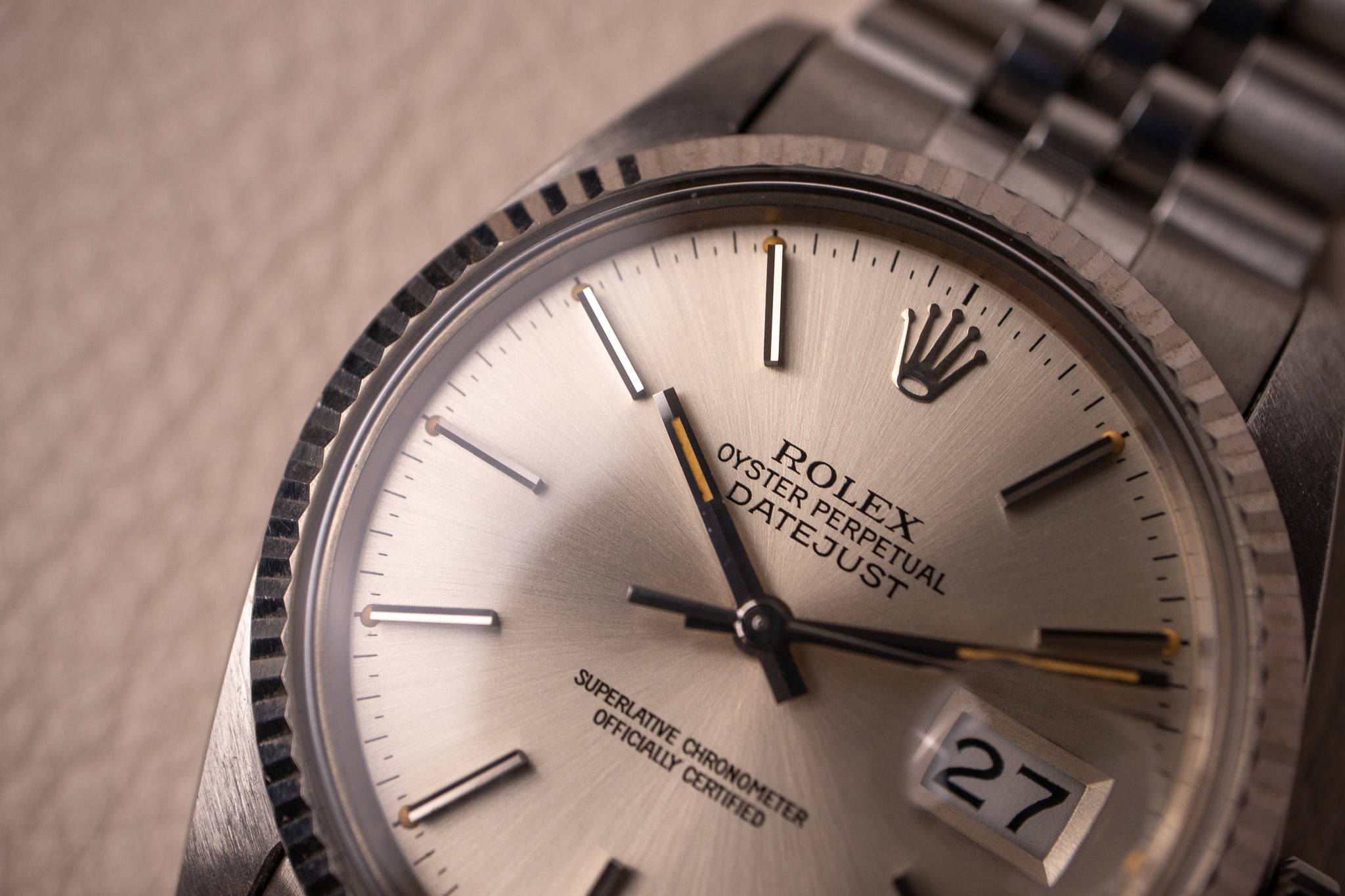 1984 Rolex Datejust 16014 Silver Dial