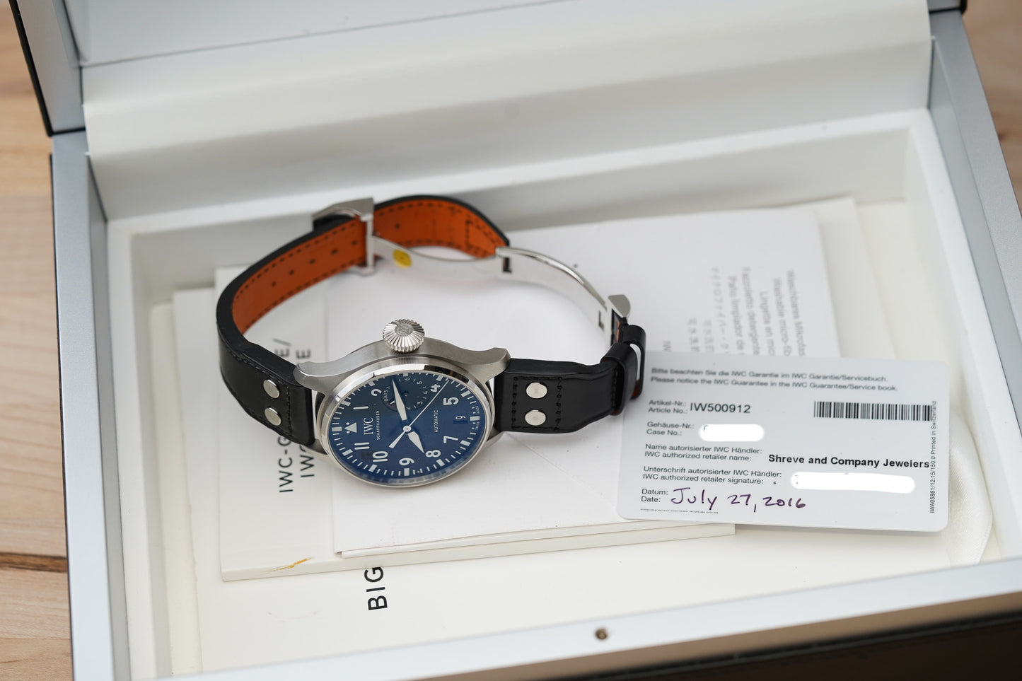 IWC Big Pilot’s Watch IW500912
