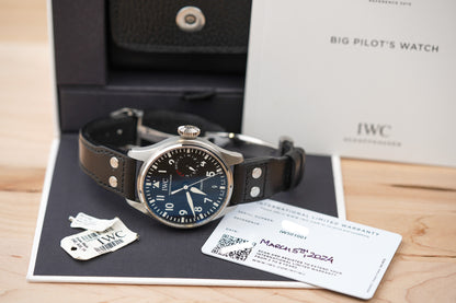 IWC Pilot's Watch Big Crown Black Dial IW501001