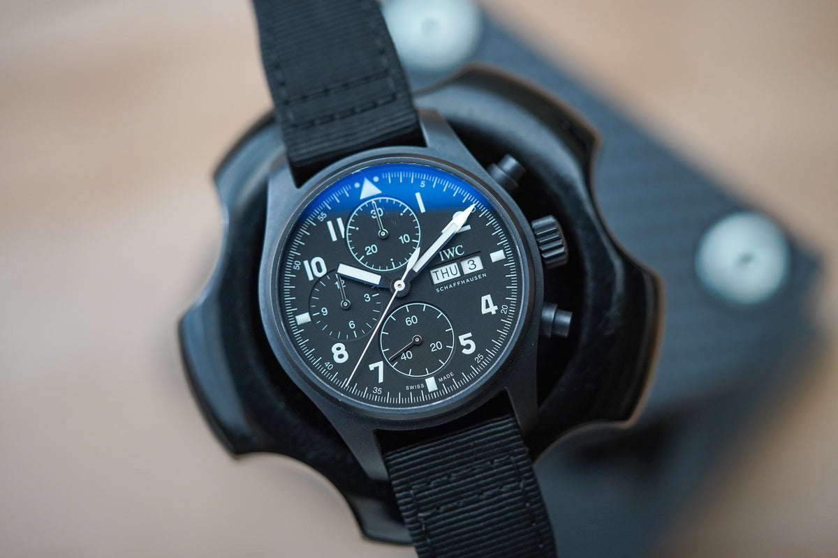 IWC Pilots Watch Chronograph 41 Tribute to 3705 "Black Flieger" IW387905