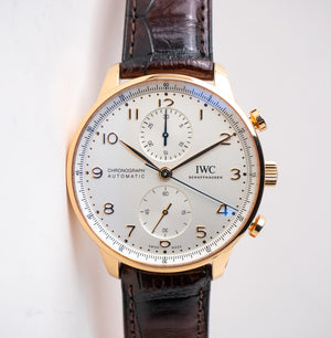 Iwc portuguese chronograph gold top