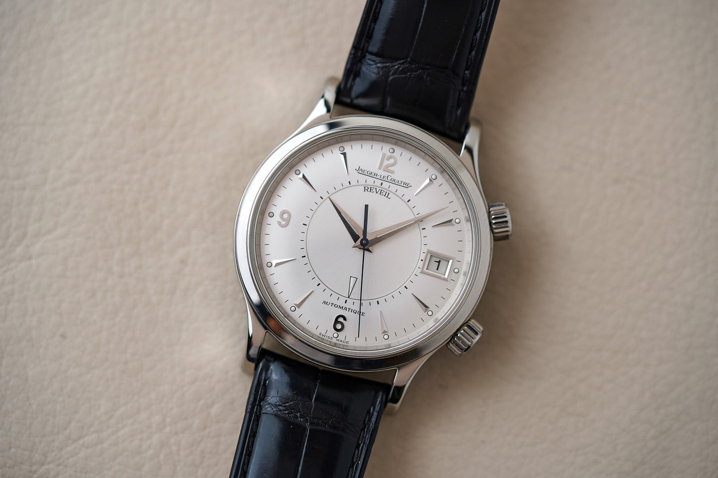 Jaeger-LeCoultre Master Control Reveil Memovox Silver Dial Ref 141.8.97