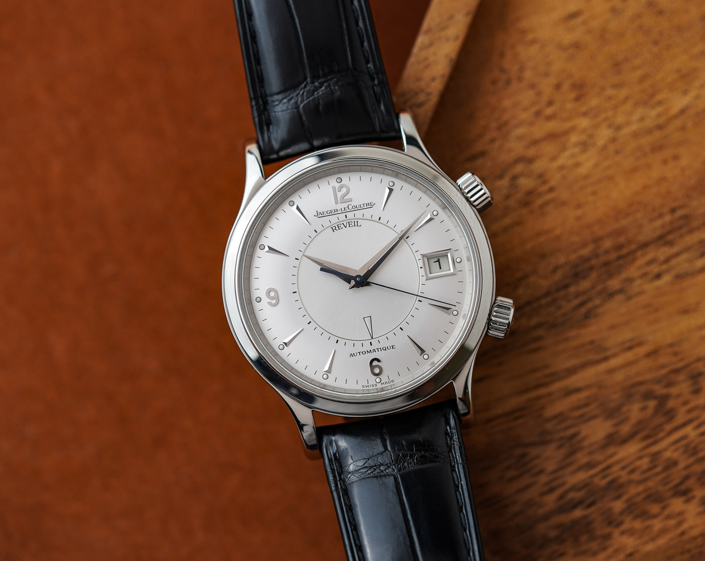 Jaeger-LeCoultre Master Control Reveil Memovox Silver Dial Ref 141.8.97