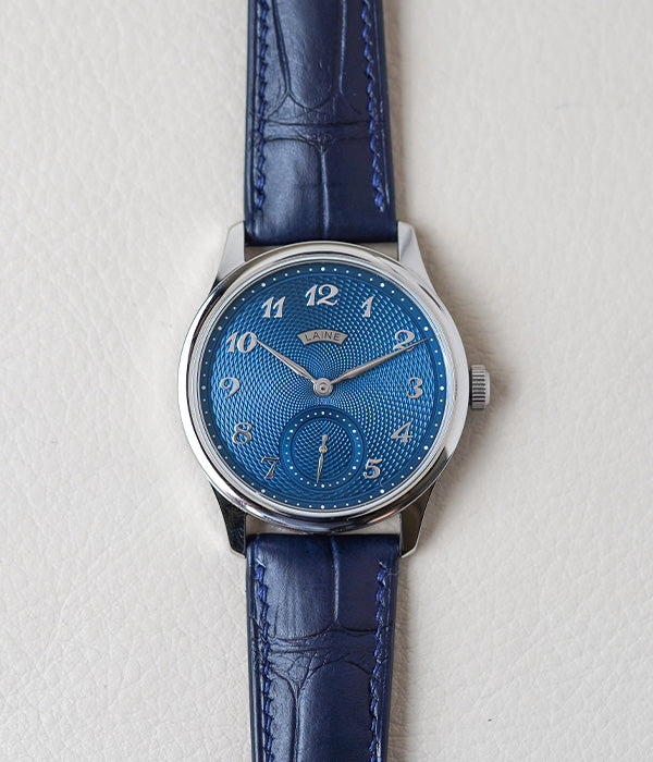 Laine Torsti Blue Guilloche V38