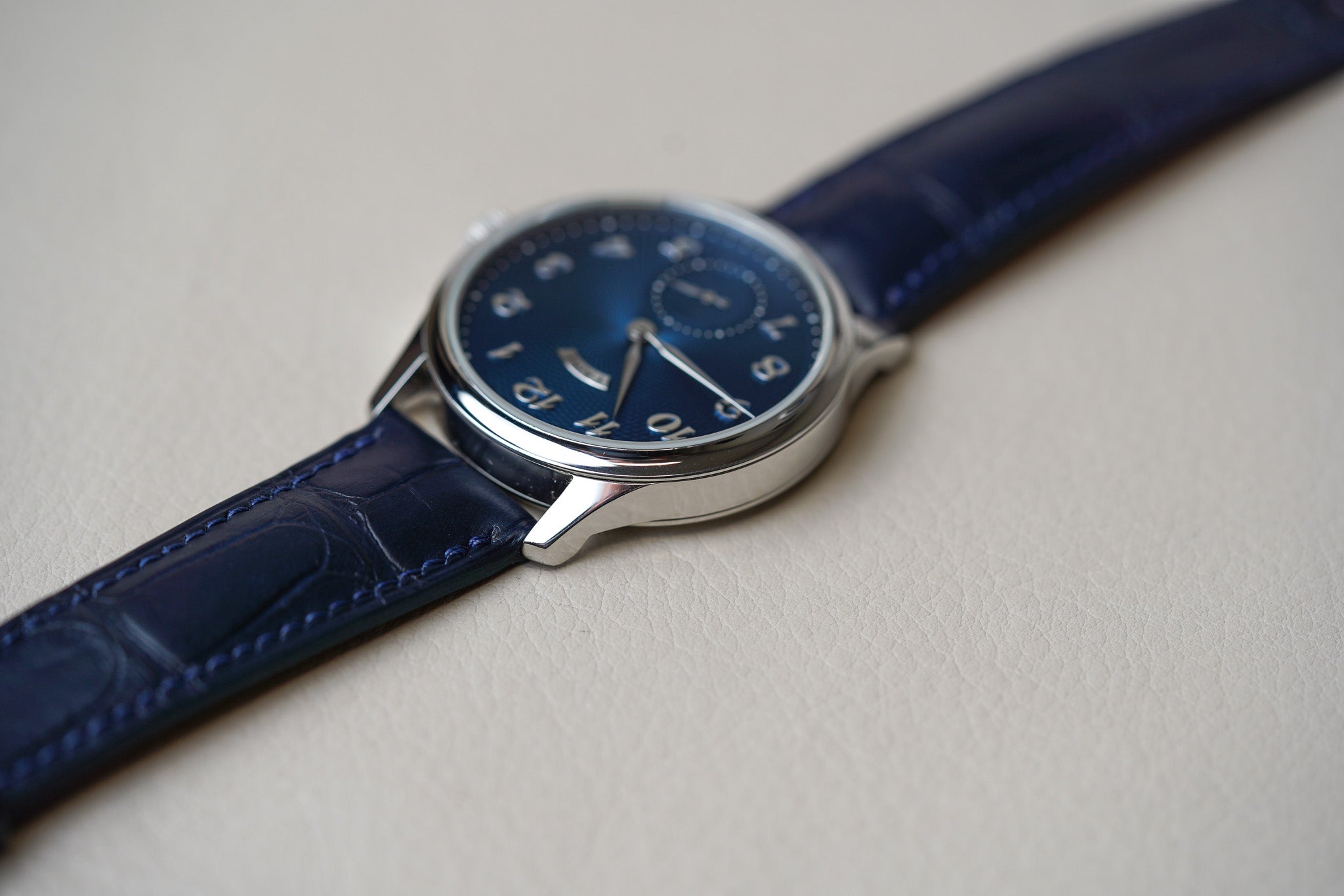 Laine Torsti Blue Guilloche V38