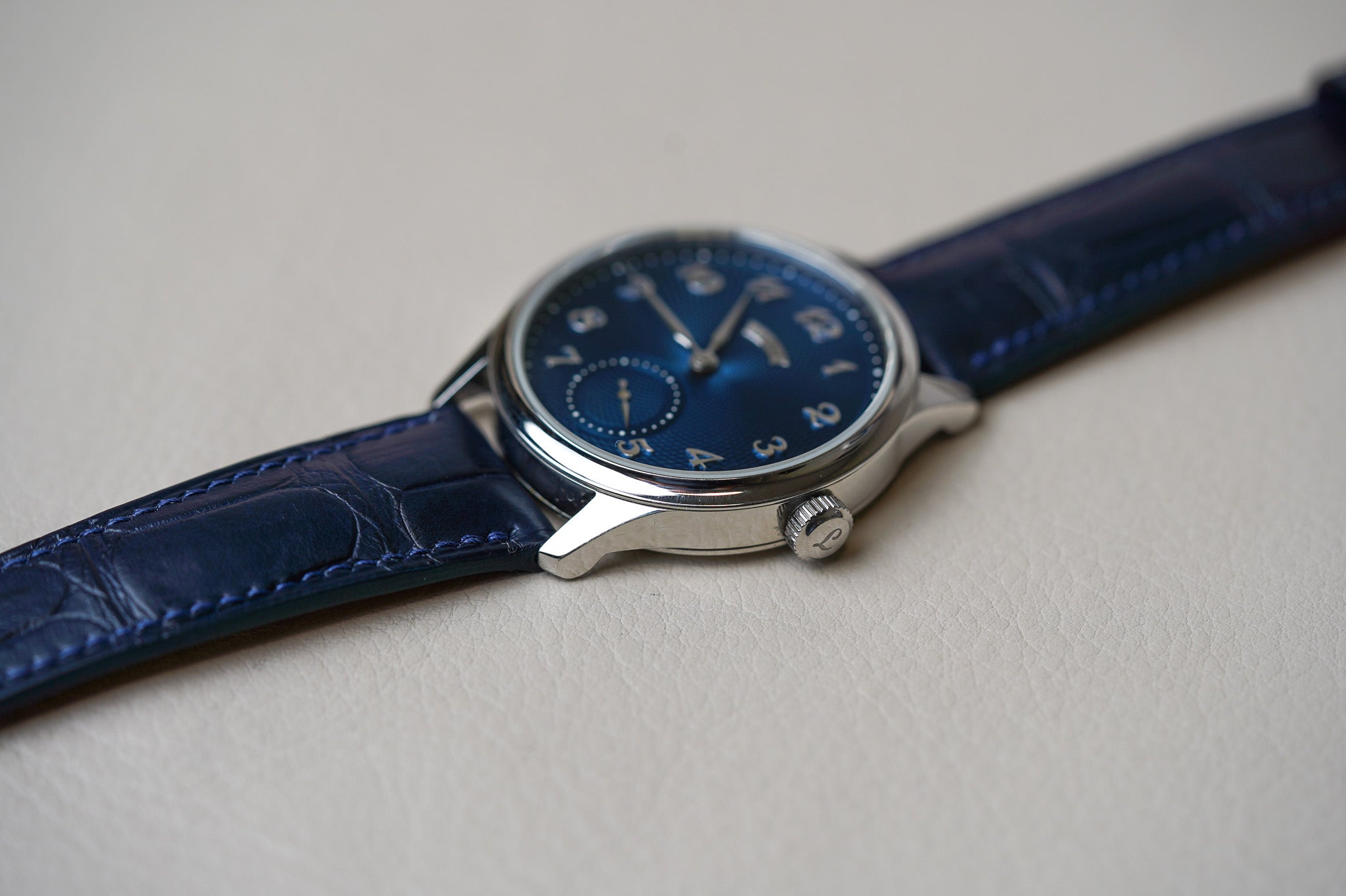 Laine Torsti Blue Guilloche V38