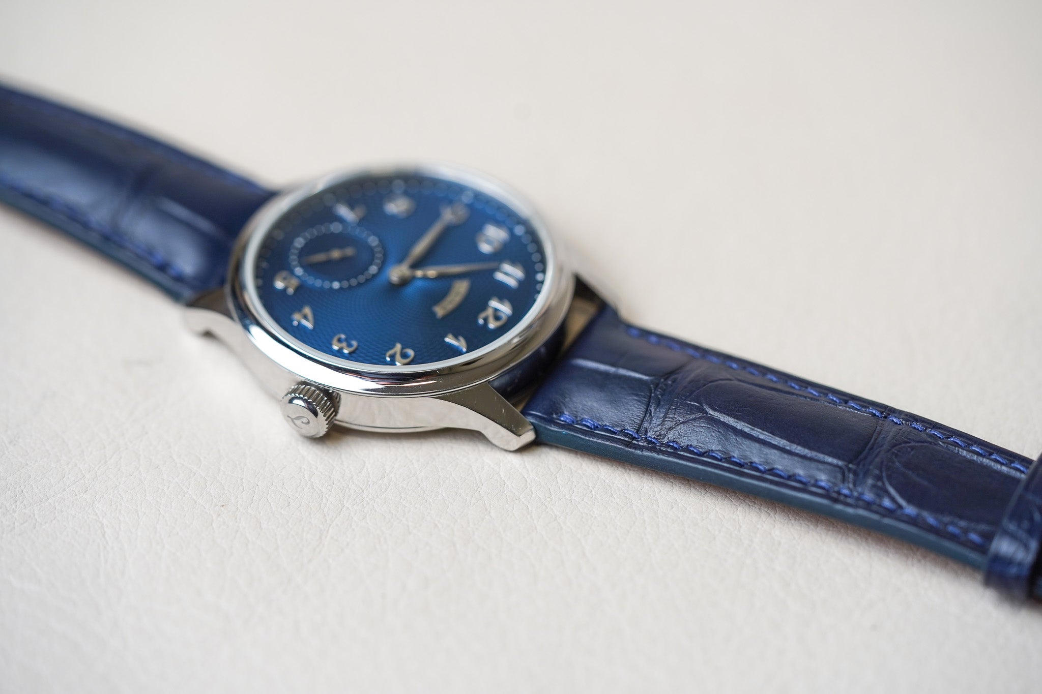 Laine Torsti Blue Guilloche V38