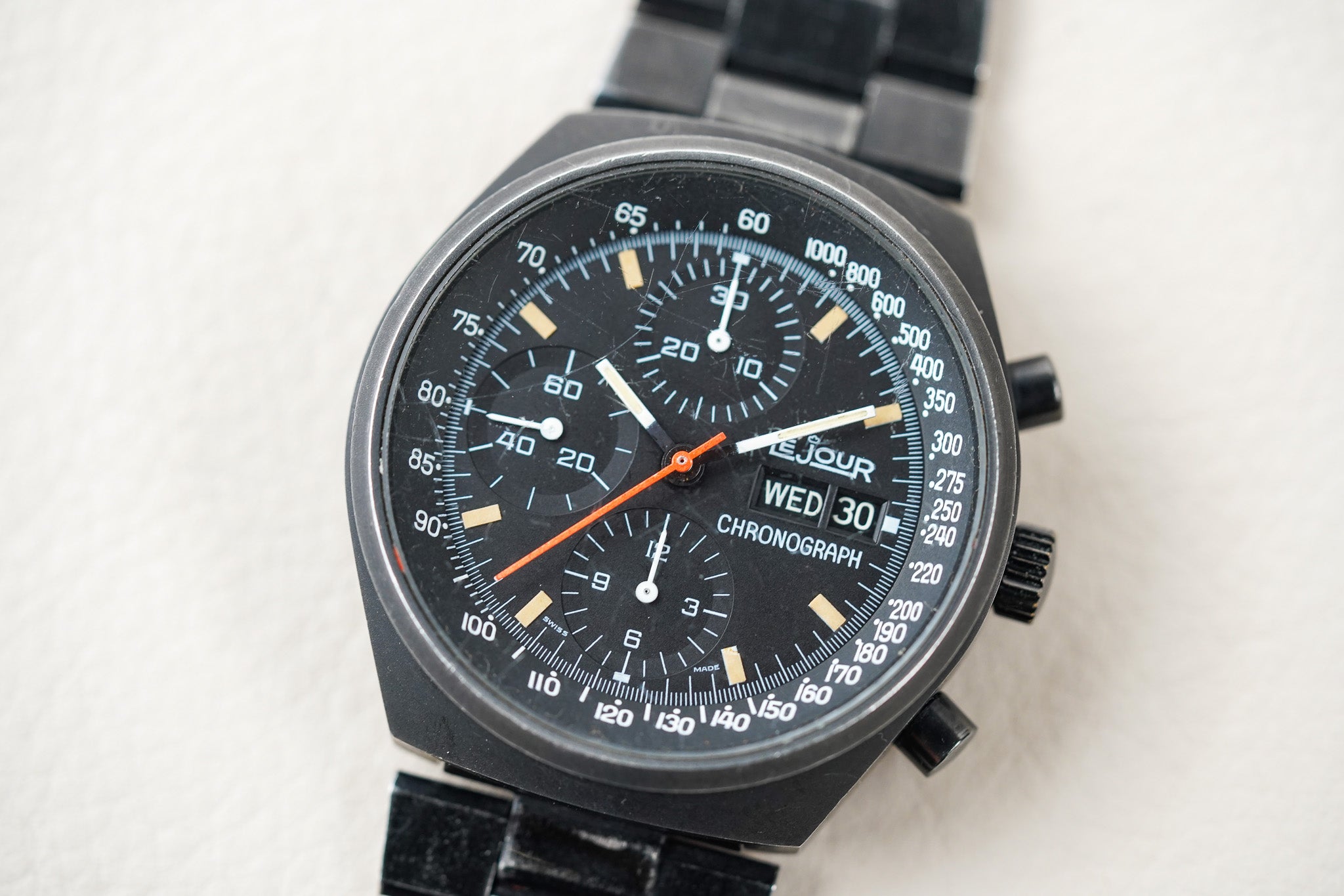 LeJour Chronograph Black PVD Ref 7000 – Belmont Watches