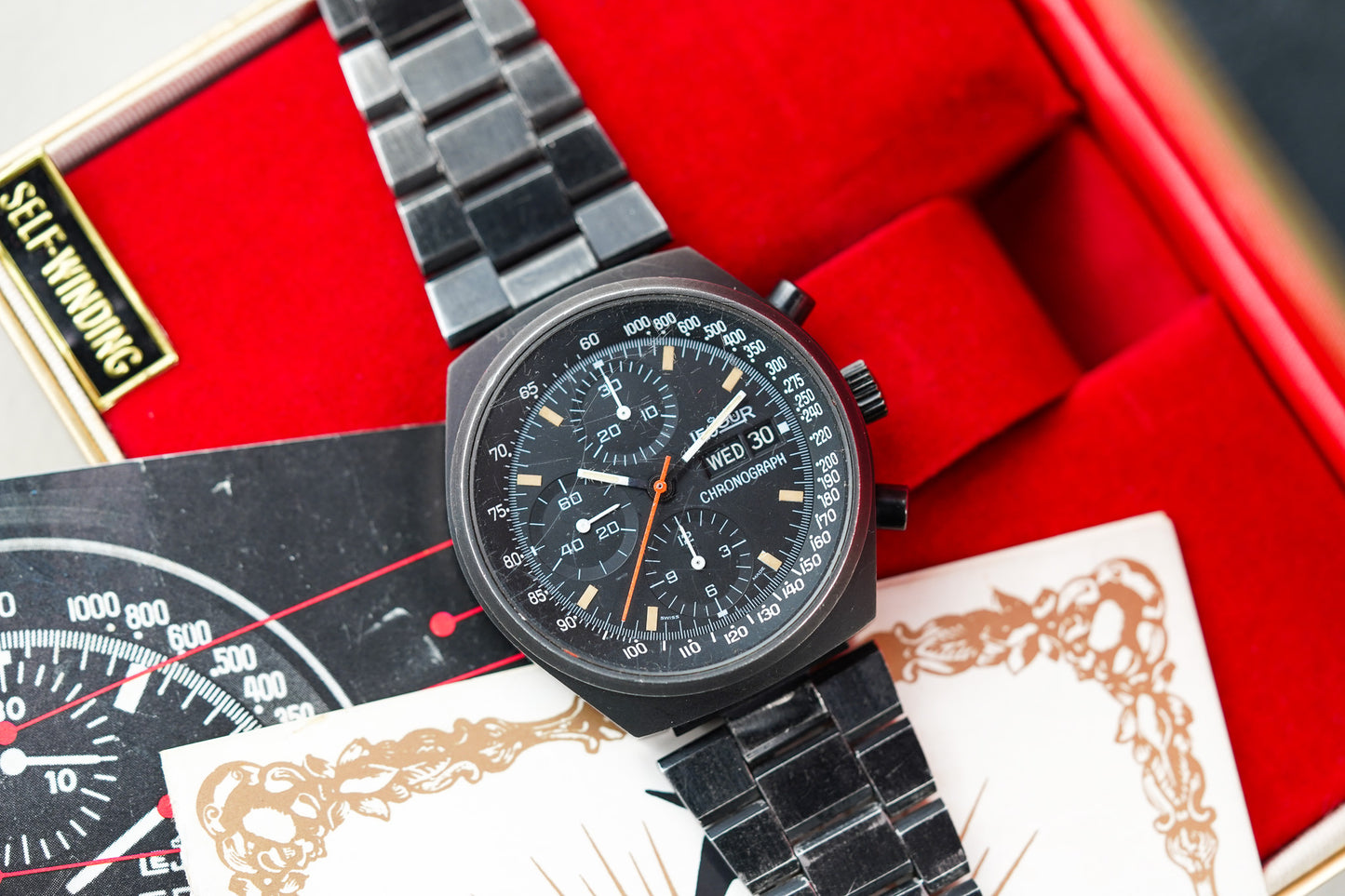 LeJour Chronograph Black PVD	Ref 7000