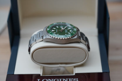Longines Hydroconquest 39mm Green L3.779.4.06.6