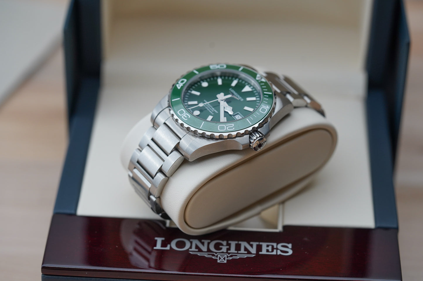 Longines Hydroconquest 39mm Green L3.779.4.06.6