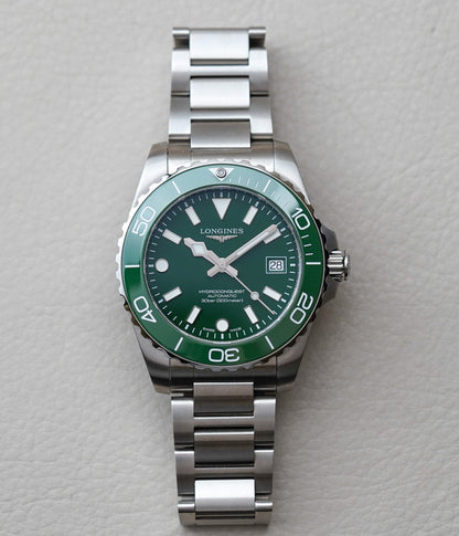 Longines Hydroconquest 39mm Green L3.779.4.06.6