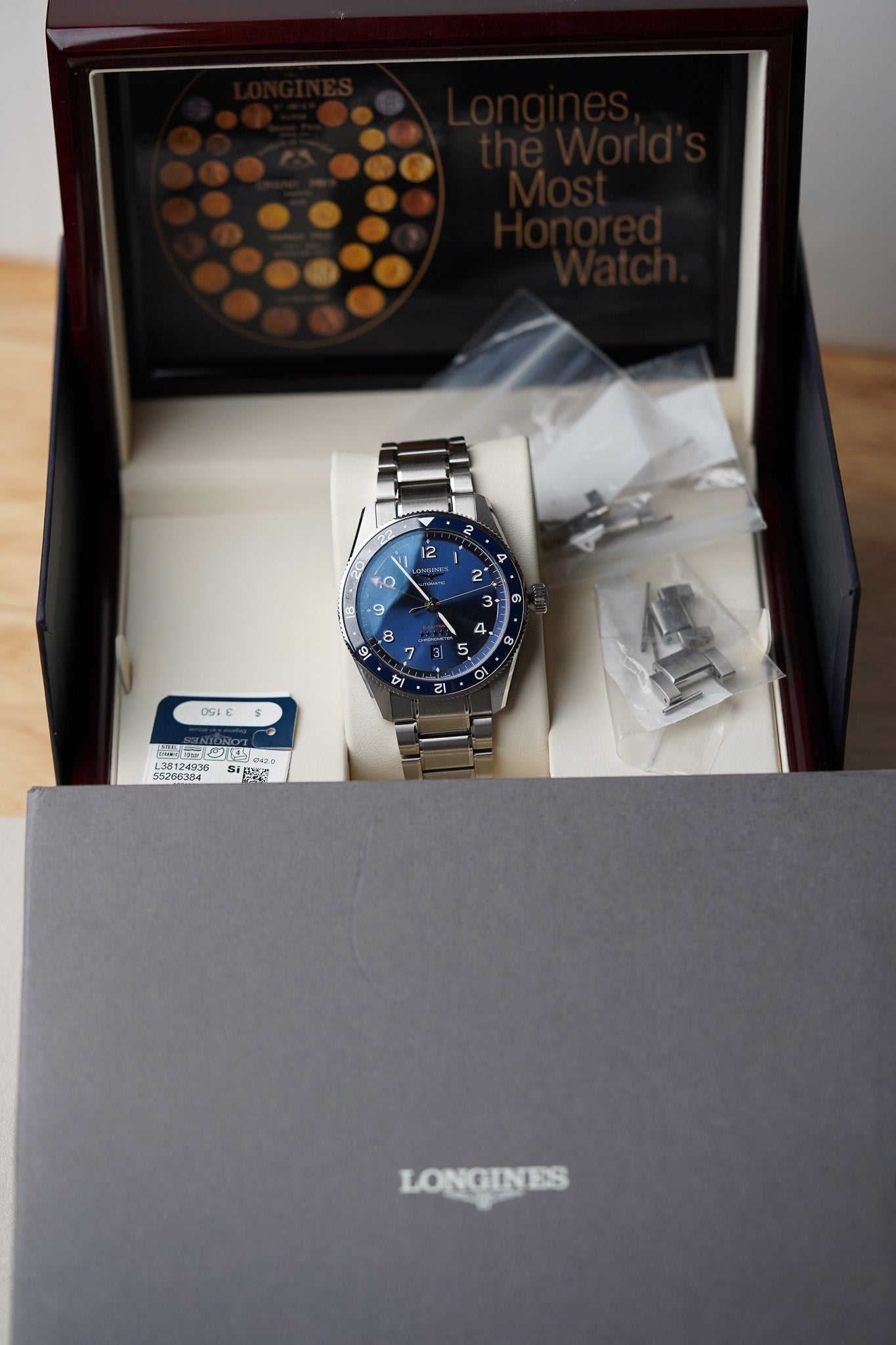 Longines Spirit Zulu Time 42mm L3.812.4.93.6 – Belmont Watches