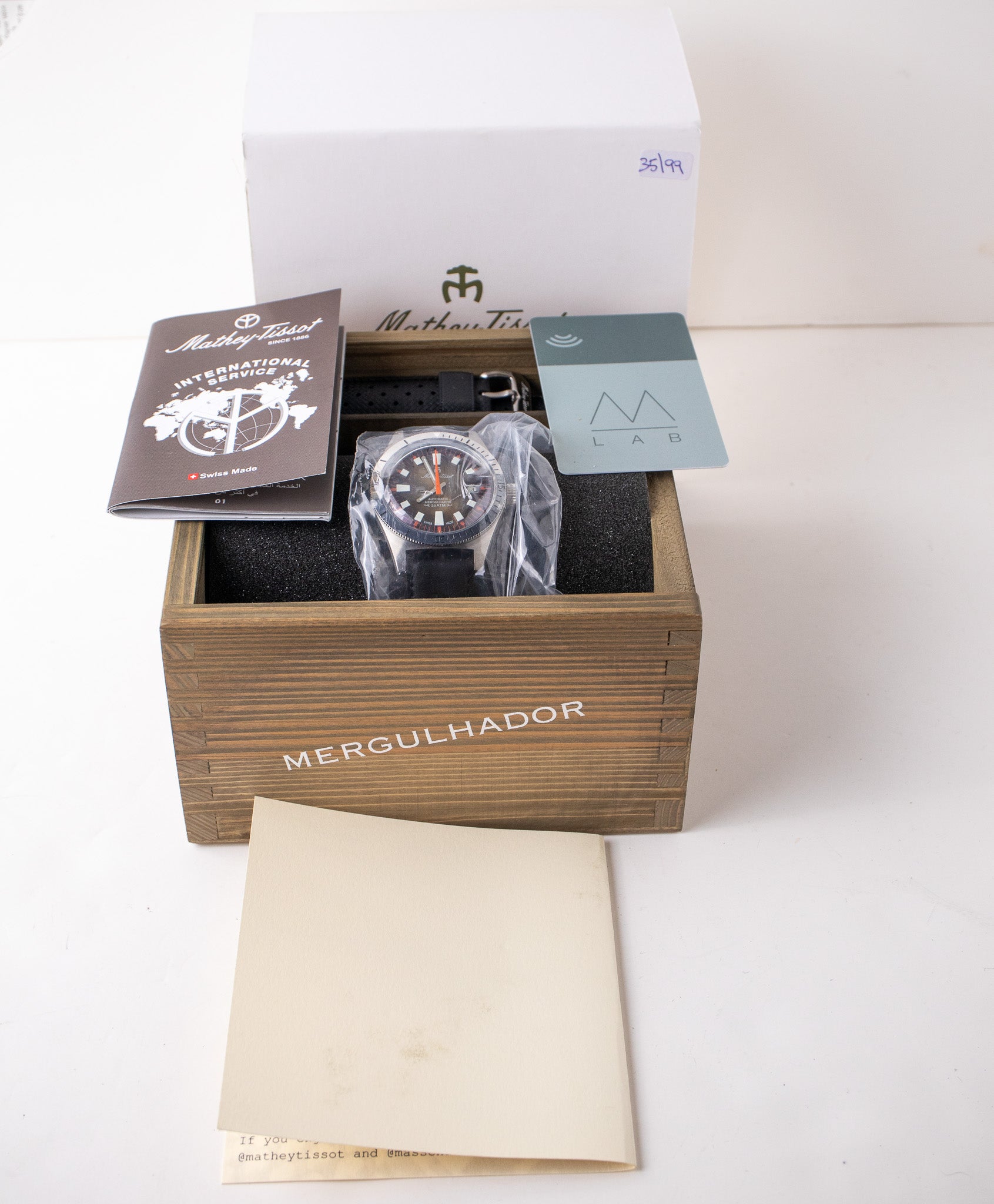 MATHEY-TISSOT X MASSENA LAB MERGULHADOR SKIN DIVER – Belmont Watches