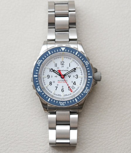 Marathon 41mm Diver's Automatic GSAR Arctic Dial Type II Blue Bezel WW194006SS-0515