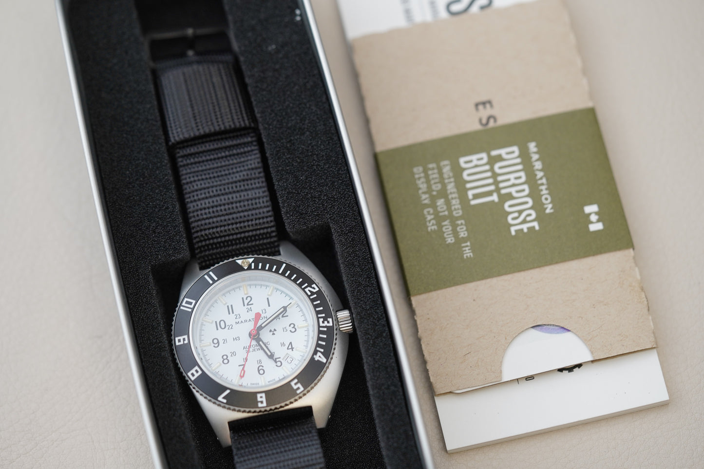Marathon 41mm Pilot's Automatic SSNAV-D Arctic Tritium Type II WW194030SS-0501