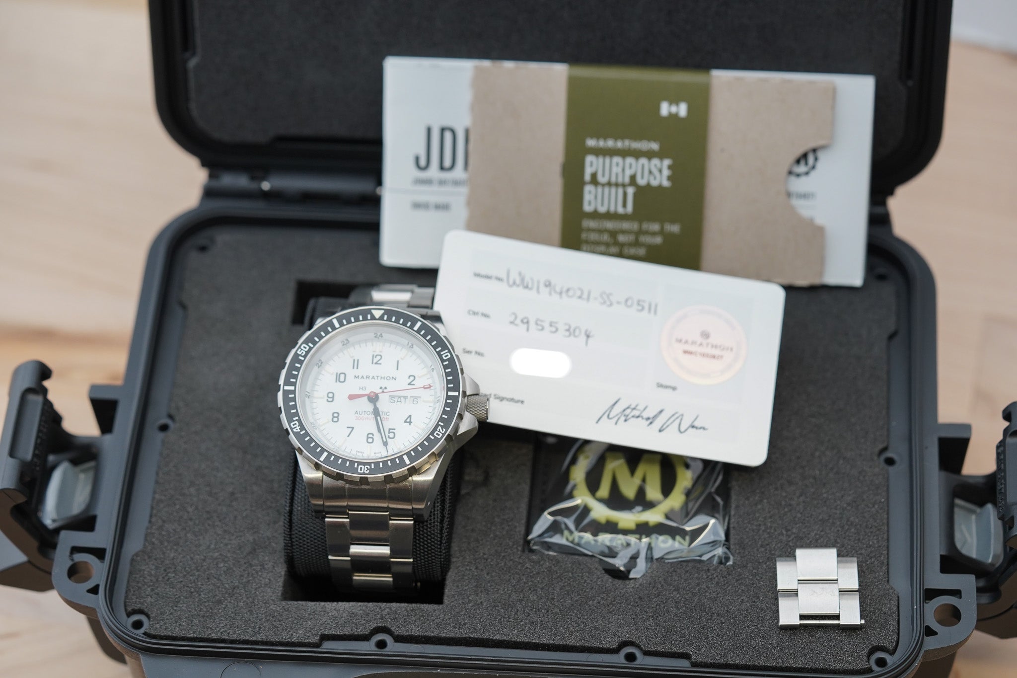 Marathon 46mm Diver's Automatic JDD Arctic Type II WW194021SS-0509