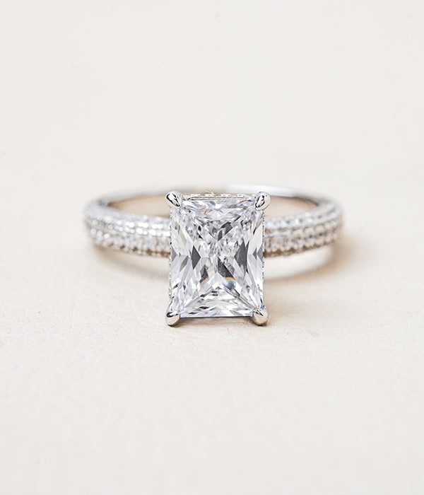 Micro Pave Engagement Ring