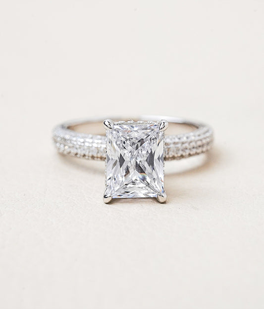 Micro Pave Engagement Ring
