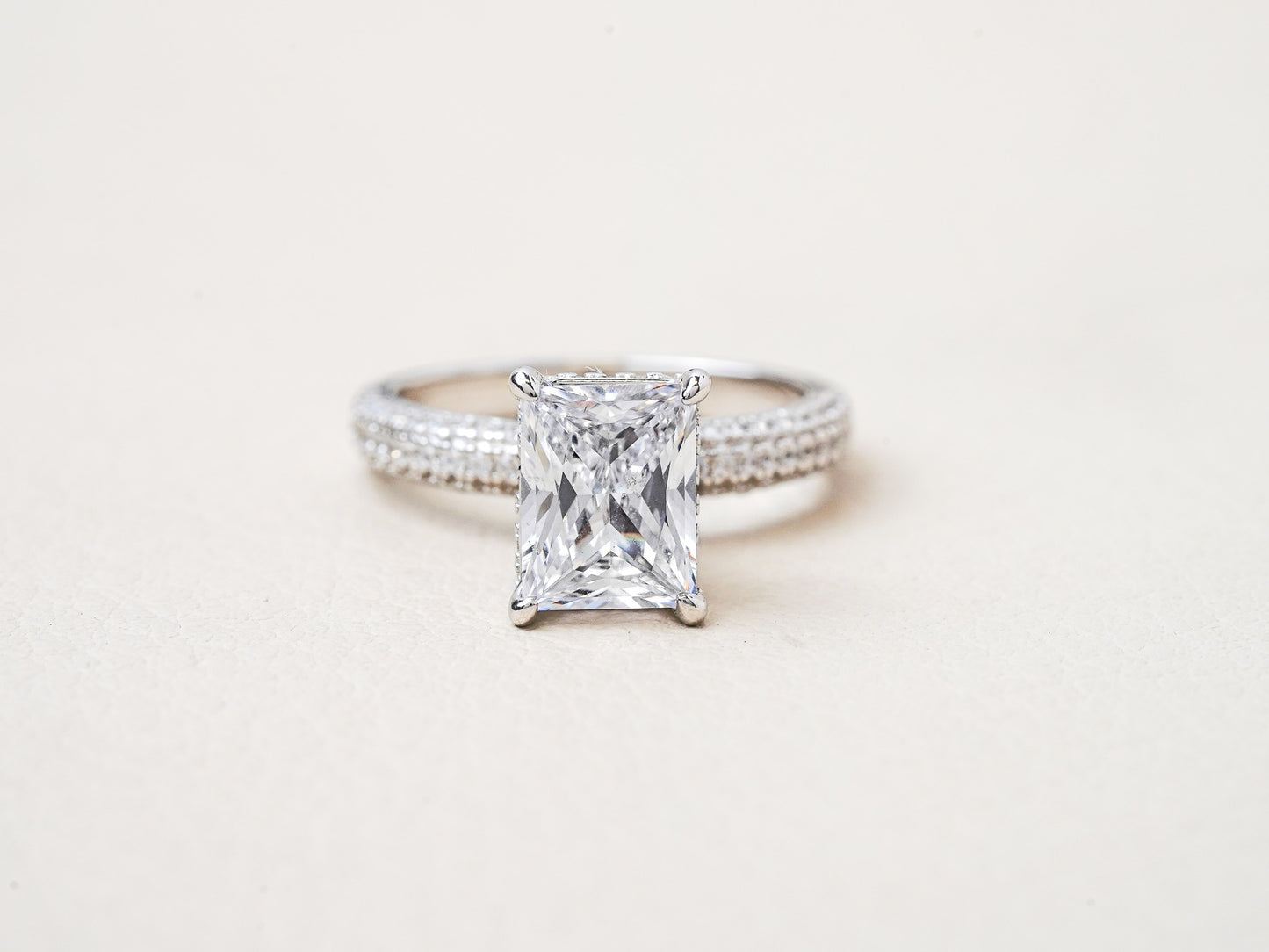 Micro Pave Engagement Ring