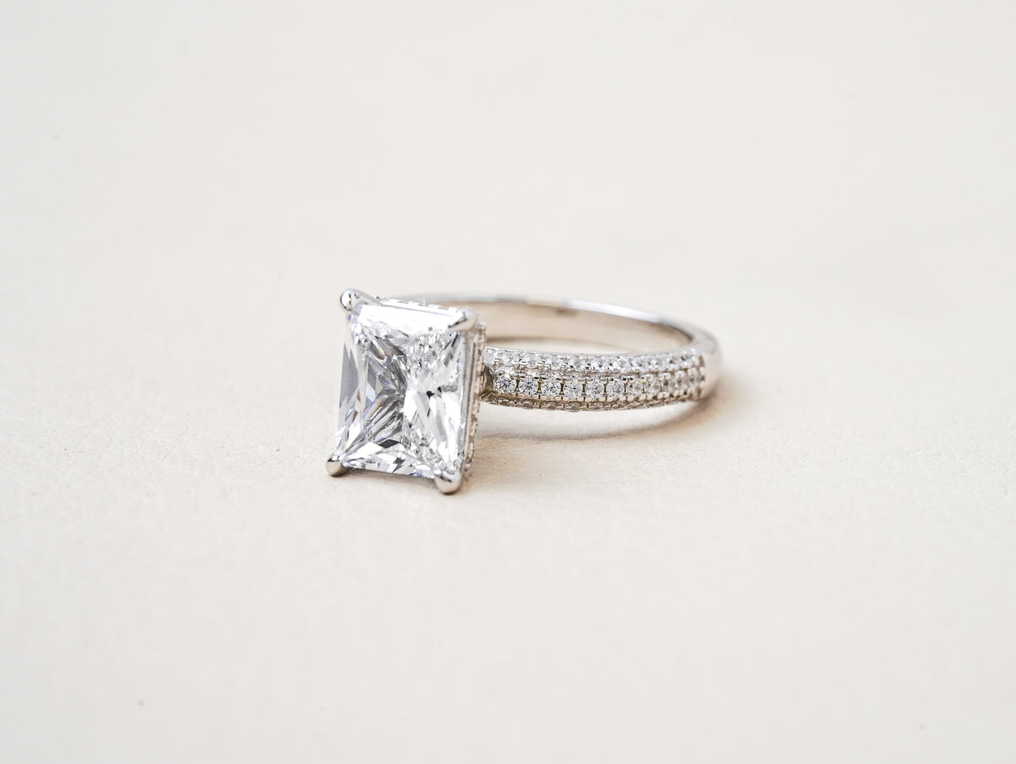 Micro Pave Engagement Ring