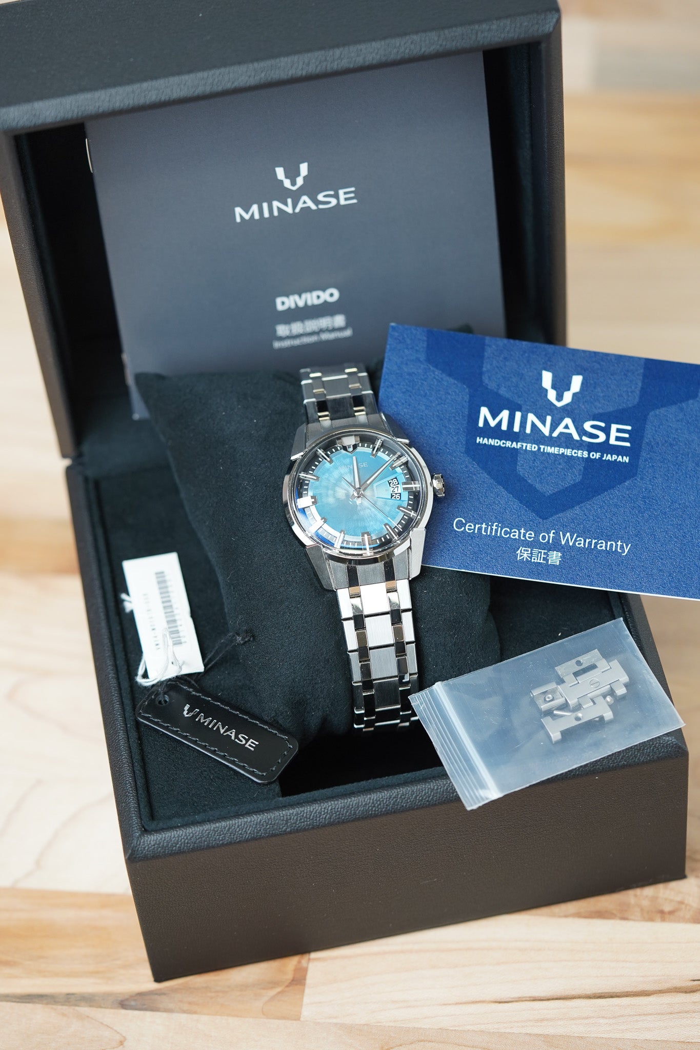 Minase Divido 2.0 Ice Blue Dial