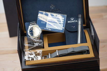 Monta Skyquest GMT Blue Dial Steel Bezel M67BCCLT24ST