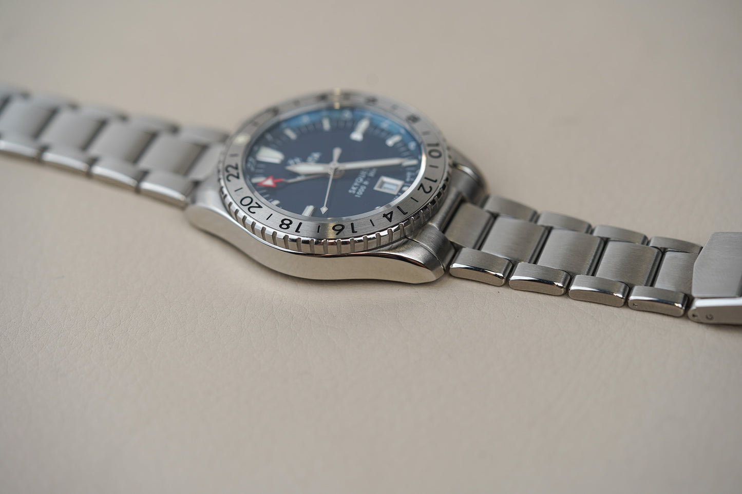 Monta Skyquest GMT Blue Dial Steel Bezel M67BCCLT24ST