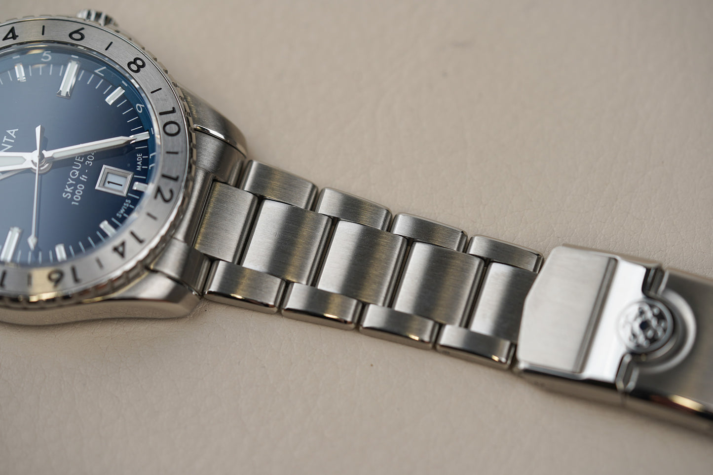 Monta Skyquest GMT Blue Dial Steel Bezel M67BCCLT24ST