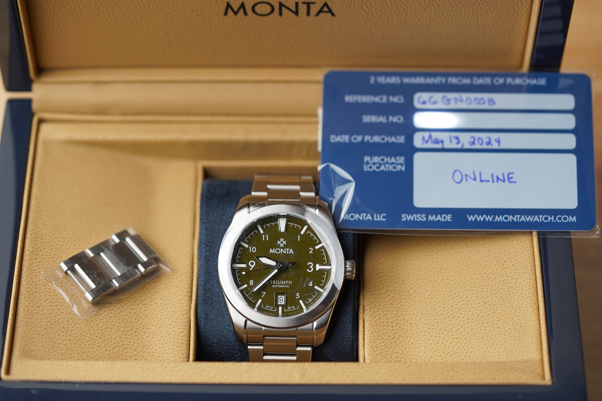 Monta Triumph Green Dial