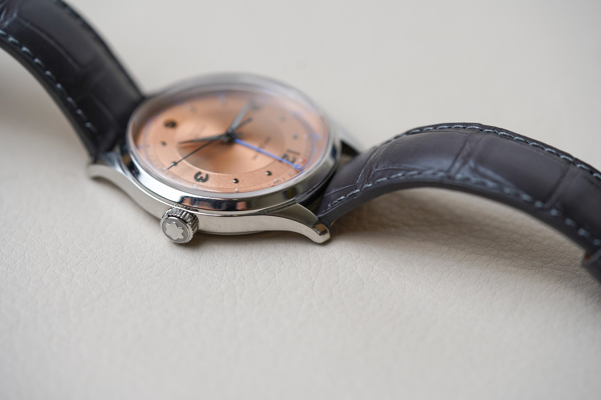 Montblanc Heritage GMT Salmon Dial MB119950